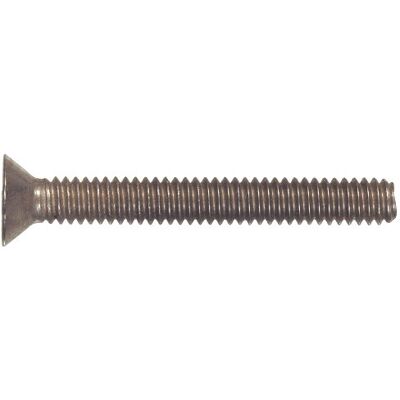 Hillman The Group Tornillo de cabeza plana de acero inoxidable para máquina Phillips, 1/4 – 20 pulgadas x 2 – 1/2 pulgadas, paquete de 50 Hillman The Group Tornillo de cabeza plana de acero inoxidable para máquina Phillips, 1/4 – 20 pulgadas x 2 – 1/2 pulgadas, paquete de 50