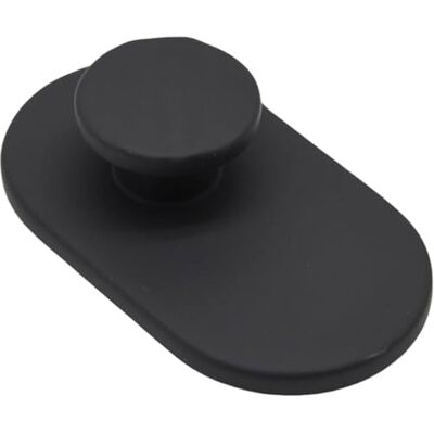 DESOODO Cozy Hook Gancho para abrigo, 2 unidades, diseño ovalado, color negro DESOODO Cozy Hook Gancho para abrigo, 2 unidades, diseño ovalado, color negro