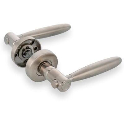 Amig Juego de Manillas con Roseta de Acero Inoxidable, 18/8, Modelo , Medida: 53 mm de diámetro, Cuadradillo de 8 mm, Con llave Allen, Incluye tornillo pasante antirrobo, Acabado: Mate Amig Juego de Manillas con Roseta de Acero Inoxidable, 18/8, Modelo , Medida: 53 mm de diámetro, Cuadradillo de 8 mm, Con llave Allen, Incluye tornillo pasante antirrobo, Acabado: Mate
