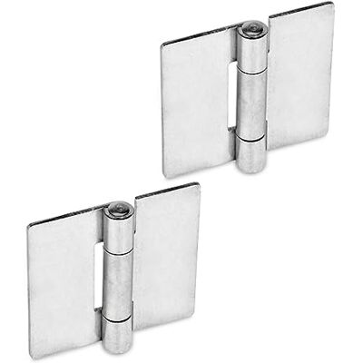 Ganter Normelemente Bisagras de acero inoxidable 2 unidades color plateado Ganter Normelemente Bisagras de acero inoxidable 2 unidades color plateado