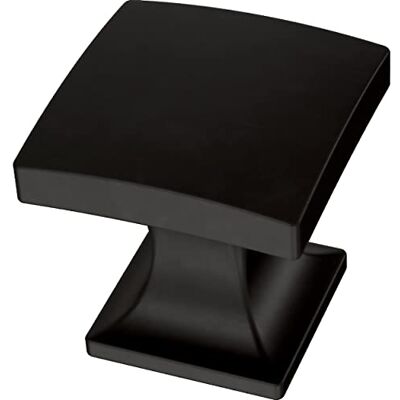 Franklin Brass Pomo para gabinete Lombard de 1 pulgada (25 mm), negro mate, paquete de 5 Franklin Brass Pomo para gabinete Lombard de 1 pulgada (25 mm), negro mate, paquete de 5