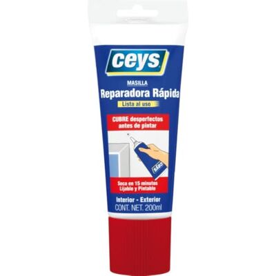 ceys Masilla Reparadora Rápida para Agujeros y Grietas 200 ml ceys Masilla Reparadora Rápida para Agujeros y Grietas 200 ml