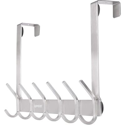 YUMORE Percha de acero inoxidable resistente para abrigos, batas, sombreros, toallas, colgador de toallas, fácil de instalar, ganchos de baño para ahorrar espacio. YUMORE Percha de acero inoxidable resistente para abrigos, batas, sombreros, toallas, colgador de toallas, fácil de instalar, ganchos de baño para ahorrar espacio.