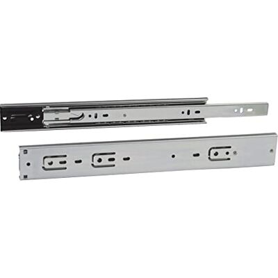 Amig Juego de 2 guías Correderas Mod.36 de Acero Zincado para Cajones de Muebles, Cajoneras o Armarios De Extracción Total con Autocierre Resistencia de carga: 30 Kg/Par Medidas: 600 x 45 mm Amig Juego de 2 guías Correderas Mod.36 de Acero Zincado para Cajones de Muebles, Cajoneras o Armarios De Extracción Total con Autocierre Resistencia de carga: 30 Kg/Par Medidas: 600 x 45 mm