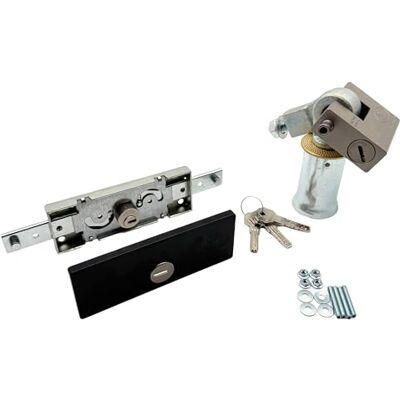 PREFER Kit de Seguridad para persiana con candado y Cerradura antirrobo Acero Inoxidable 3 Llaves Perforadas Ideal para persiana Candado Blindado PREFER Kit de Seguridad para persiana con candado y Cerradura antirrobo Acero Inoxidable 3 Llaves Perforadas Ideal para persiana Candado Blindado