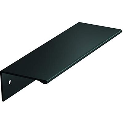 Amerock Tirador de armario de centro a centro, color negro mate, 96 mm Amerock Tirador de armario de centro a centro, color negro mate, 96 mm