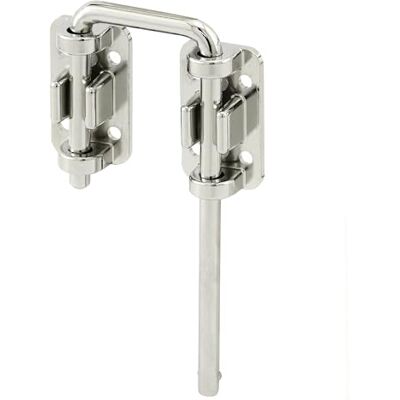 PRiME Cerradura de lazo para puerta corredera, 2-1/8", barra de acero endurecido con base fundida, cromado PRiME Cerradura de lazo para puerta corredera, 2-1/8", barra de acero endurecido con base fundida, cromado