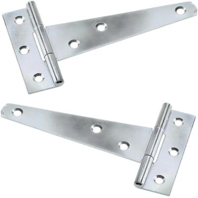 Merriway Light Duty Tee Bisagra 100 Mm, Bright Zinc (Paquete De 2) Merriway Light Duty Tee Bisagra 100 Mm, Bright Zinc (Paquete De 2)