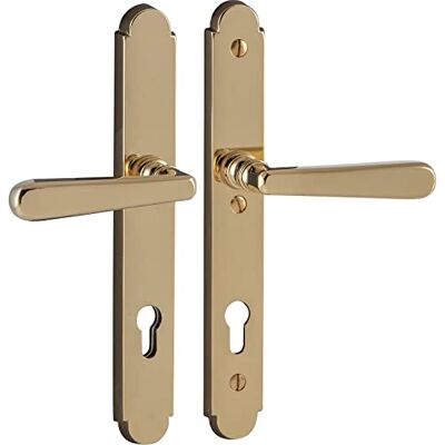 MARCHESI Marc hesi de seguridad Cilindro perfilado Wien – Envejecido En Placa Larga Distancia de 92 mm, para grosor de la puerta hasta 80 mm, sin cilindros – Latón Pulido MARCHESI Marc hesi de seguridad Cilindro perfilado Wien – Envejecido En Placa Larga Distancia de 92 mm, para grosor de la puerta hasta 80 mm, sin cilindros – Latón Pulido