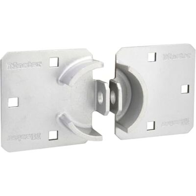 Master Lock Aldaba para candado larga de acero inoxidable con arco oculto de 23 cm Master Lock Aldaba para candado larga de acero inoxidable con arco oculto de 23 cm