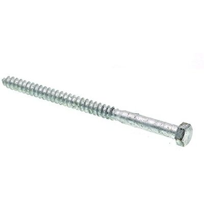 PRiME Tornillo de cabeza hexagonal, 3/8 x 6 pulgadas, acero galvanizado, paquete de 15 PRiME Tornillo de cabeza hexagonal, 3/8 x 6 pulgadas, acero galvanizado, paquete de 15