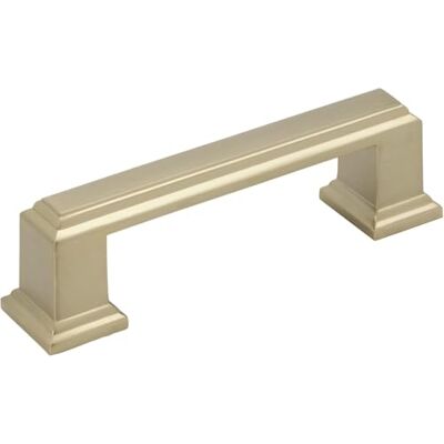 Amerock Tirador de gabinete, champán dorado, 3 pulgadas (76 mm) de centro a centro, cita, paquete de 1 unidad, tirador de cajón, asa de cajón, herrajes para gabinete Amerock Tirador de gabinete, champán dorado, 3 pulgadas (76 mm) de centro a centro, cita, paquete de 1 unidad, tirador de cajón, asa de cajón, herrajes para gabinete