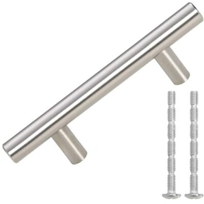 vidaXL Tiradores para Armarios 10 uds, Tiradores en Barra, Manijas de Cajones Muebles, Tiradores de Puerta Corredera, Acero Inoxidable Plateado 64 mm vidaXL Tiradores para Armarios 10 uds, Tiradores en Barra, Manijas de Cajones Muebles, Tiradores de Puerta Corredera, Acero Inoxidable Plateado 64 mm