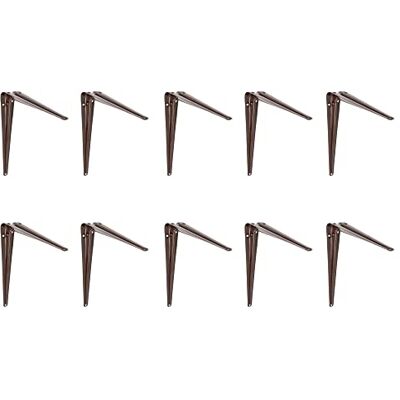 Amig 0 Palomillas para estanterías de pared Escuadras metálicas para baldas Ángulos para estantes Soportes Acero Color Marrón Medida: 400x350 mm Peso máx. recomendado: 40 Kg Amig 0 Palomillas para estanterías de pared Escuadras metálicas para baldas Ángulos para estantes Soportes Acero Color Marrón Medida: 400x350 mm Peso máx. recomendado: 40 Kg