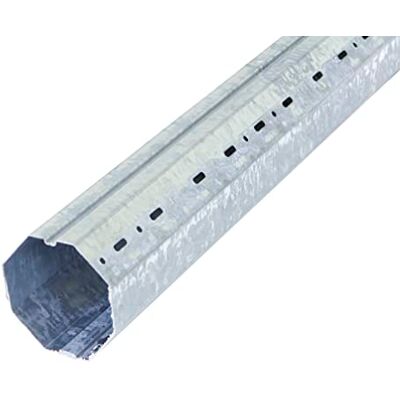 Amig Eje Octogonal Metálico de Acero Galvanizado o Tubo de Eje para Persianas Enrrollables, Medidas: 2 Metros / 58 x 0,4 mm de Espesor, Plateado Amig Eje Octogonal Metálico de Acero Galvanizado o Tubo de Eje para Persianas Enrrollables, Medidas: 2 Metros / 58 x 0,4 mm de Espesor, Plateado