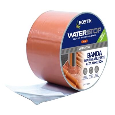 Bostik Waterstop Terracota Banda Impermeabilizante, Repara Fisuras y Grietas, Adhiere en Frío a Todos los Soportes, Resiste Condiciones Extremas, Fácil de Aplicar, Cinta 10 cm x 10 m Bostik Waterstop Terracota Banda Impermeabilizante, Repara Fisuras y Grietas, Adhiere en Frío a Todos los Soportes, Resiste Condiciones Extremas, Fácil de Aplicar, Cinta 10 cm x 10 m
