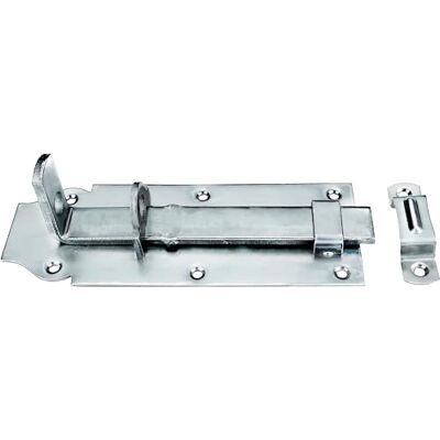 Connex Pestillo de cerradura de 65 x 160 mm, recto, galvanizado, pestillo de puerta, cierre, tirador para cerrar, cerradura de puerta, herraje, , galvanizado azul Connex Pestillo de cerradura de 65 x 160 mm, recto, galvanizado, pestillo de puerta, cierre, tirador para cerrar, cerradura de puerta, herraje, , galvanizado azul
