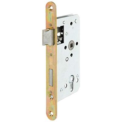 Alberts Cerradura para encastrar, Especial para pórticos con marco con o sin cerradero plano, Galvanizada, Entre eje 55 mm Alberts Cerradura para encastrar, Especial para pórticos con marco con o sin cerradero plano, Galvanizada, Entre eje 55 mm