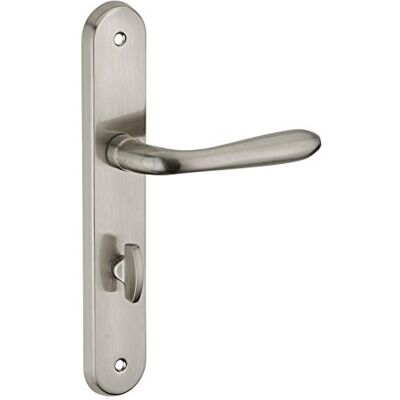 Thirard – Juego de asas para baño/aseo Athena con condena, cuadrado 7 mm, entre ejes 195 mm, niquelado cepillado Thirard – Juego de asas para baño/aseo Athena con condena, cuadrado 7 mm, entre ejes 195 mm, niquelado cepillado