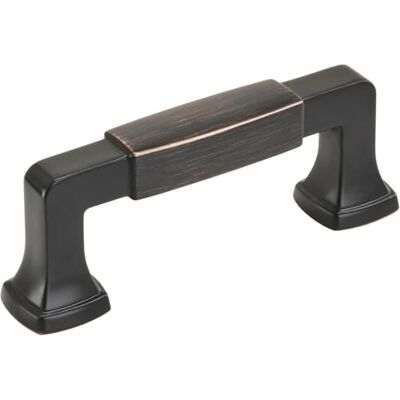 Amerock Tirador de gabinete, bronce aceitado, 3 pulgadas (76 mm) de centro a centro, estatura, paquete de 1 unidad, tirador de cajón, asa de cajón, herrajes para gabinete Amerock Tirador de gabinete, bronce aceitado, 3 pulgadas (76 mm) de centro a centro, estatura, paquete de 1 unidad, tirador de cajón, asa de cajón, herrajes para gabinete