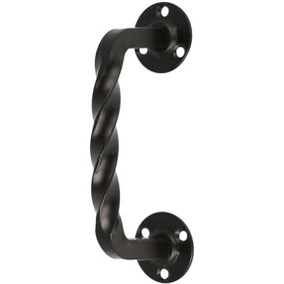 Amig Manillón para Puertas de Paso o Entrada Modelo -100 mm Manilla con Placa de Acero y Tirador de Zamak Acabado Negro Incluye Roseta Estilo Rústico Forjado a Mano Amig Manillón para Puertas de Paso o Entrada Modelo -100 mm Manilla con Placa de Acero y Tirador de Zamak Acabado Negro Incluye Roseta Estilo Rústico Forjado a Mano