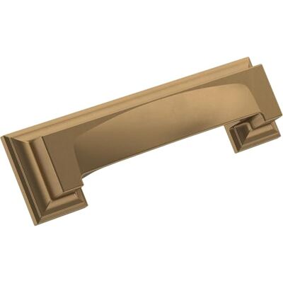 Amerock Tirador de copa de gabinete, bronce champán, 76 mm y 96 mm de centro a centro, paquete de 1 unidad, tirador de cajón, mango de gabinete, accesorios para gabinete Amerock Tirador de copa de gabinete, bronce champán, 76 mm y 96 mm de centro a centro, paquete de 1 unidad, tirador de cajón, mango de gabinete, accesorios para gabinete