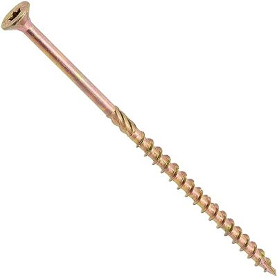 AERZETIX Juego de 25 Tornillos para Madera Ø6x140mm con Cabeza Fresada con Huella Estrella T30 en Acero Galvanizado Carpintería Contrachapado Aglomerado Melamina Terraza Tablero Viga AERZETIX Juego de 25 Tornillos para Madera Ø6x140mm con Cabeza Fresada con Huella Estrella T30 en Acero Galvanizado Carpintería Contrachapado Aglomerado Melamina Terraza Tablero Viga