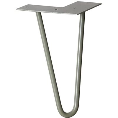 WAGNER Pata de Mueble/Pata de Mesa Hairpin Leg Estilo Retro Acero Recubierto de Polvo, Vintage, 12 x 12 x 20 cm, Pata cónica/Inclinada, Placa atornillada integrada WAGNER Pata de Mueble/Pata de Mesa Hairpin Leg Estilo Retro Acero Recubierto de Polvo, Vintage, 12 x 12 x 20 cm, Pata cónica/Inclinada, Placa atornillada integrada