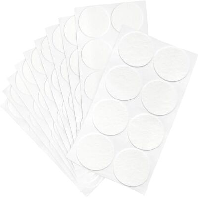 Adsamm ® / 80 x almohadillas de fieltro / Ø 60 mm / blanco / redondo / Protectores de suelo para patas de mueble / auto-adhesivos / con grosor de 1,5 mm de la máxima calidad Adsamm ® / 80 x almohadillas de fieltro / Ø 60 mm / blanco / redondo / Protectores de suelo para patas de mueble / auto-adhesivos / con grosor de 1,5 mm de la máxima calidad