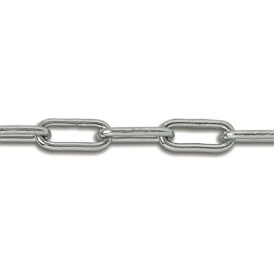 Chapuis – Cadena soldada (acero galvanizado, 400 kg diámetro 8 mm bobina de 12 m gris Chapuis – Cadena soldada (acero galvanizado, 400 kg diámetro 8 mm bobina de 12 m gris
