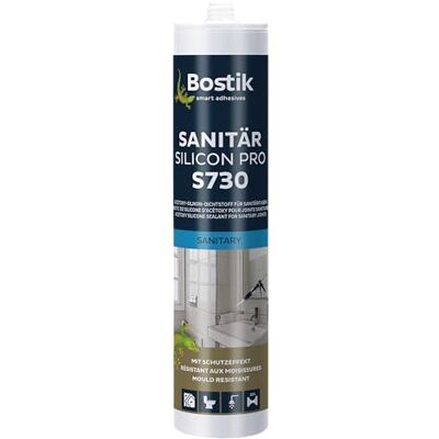 Bostik S730 Sanitär Silicon Pro Sellador de silicona (1 K, cartucho de 300 ml), color marrón Bostik S730 Sanitär Silicon Pro Sellador de silicona (1 K, cartucho de 300 ml), color marrón