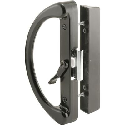 PRiME Juego de corredera de cristal puerta mango, 4 – 15/16 en., fundido, abrazadera estilo, montaje en superficie, non-keyed PRiME Juego de corredera de cristal puerta mango, 4 – 15/16 en., fundido, abrazadera estilo, montaje en superficie, non-keyed