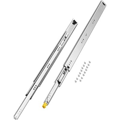 VEVOR 1 Par de Correderas para Cajones de Extensión Completa, Capacidad Carga 113,4 kg, Rodamiento de Bolas con Riel Deslizante para Cajones de Montaje Lateral con Bloqueo, 750 x 53 x 19,5 mm VEVOR 1 Par de Correderas para Cajones de Extensión Completa, Capacidad Carga 113,4 kg, Rodamiento de Bolas con Riel Deslizante para Cajones de Montaje Lateral con Bloqueo, 750 x 53 x 19,5 mm