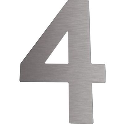Schösswender - 4 - Altura 120 mm - M5 - Placa de número de casa Schösswender - 4 - Altura 120 mm - M5 - Placa de número de casa
