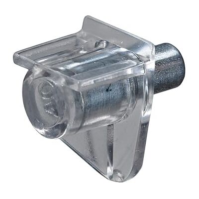 Hettich estantes, Barra de Acero con Soporte de plástico, 5 mm, Transparente Hettich estantes, Barra de Acero con Soporte de plástico, 5 mm, Transparente