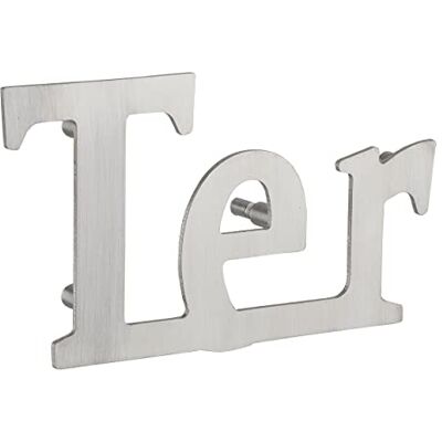Thirard – Letra Ter de acero inoxidable H.76 mm – Placa de pared con señal – Ter – Accesorios/equipamientos – Equipo de puerta versión adhesiva Thirard – Letra Ter de acero inoxidable H.76 mm – Placa de pared con señal – Ter – Accesorios/equipamientos – Equipo de puerta versión adhesiva