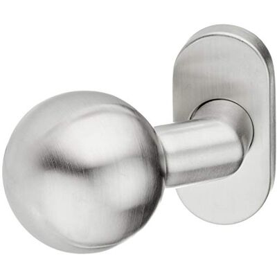 MARCHESI Marc hesi de acero inoxidable Pomo de puerta en roseta ovalado fixknopf fixknauf 1 pieza Niro inox MARCHESI Marc hesi de acero inoxidable Pomo de puerta en roseta ovalado fixknopf fixknauf 1 pieza Niro inox