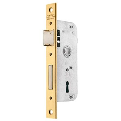 tesa Assa Abloy 200250HL Cerradura De Embutir Para Puertas De Madera Bronce (Latonado) Entrada 50 mm 2002 tesa Assa Abloy 200250HL Cerradura De Embutir Para Puertas De Madera Bronce (Latonado) Entrada 50 mm 2002