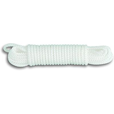 Chapuis – Cuerda de polipropileno trenzado (– Resistencia a la rotura indicative 185 kg – Diámetro 4 mm – longitud 20 m – blanco Chapuis – Cuerda de polipropileno trenzado (– Resistencia a la rotura indicative 185 kg – Diámetro 4 mm – longitud 20 m – blanco