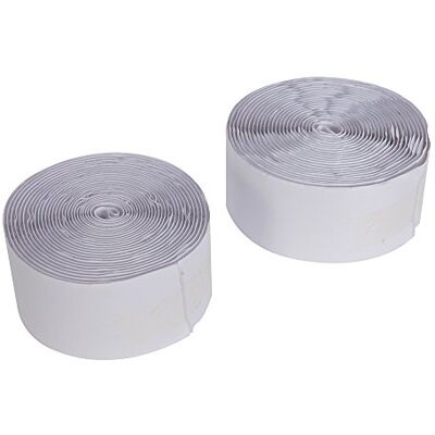 FIXMAN Silverline Cinta, 2 rollos (1 hembra y 1 macho) de 5 m x 50 mm, color blanco, blanco, FIXMAN Silverline Cinta, 2 rollos (1 hembra y 1 macho) de 5 m x 50 mm, color blanco, blanco,