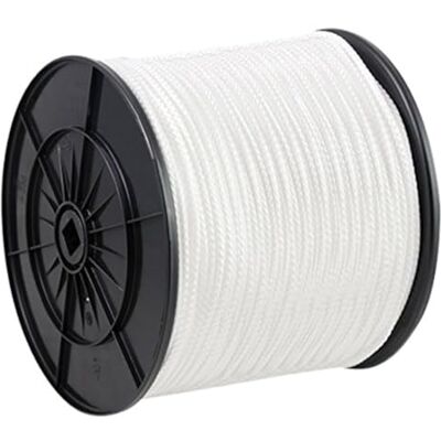 Chapuis – Bobina de cuerda de polipropileno trenzado (685 kg diámetro 8 mm x 100 m blanco Chapuis – Bobina de cuerda de polipropileno trenzado (685 kg diámetro 8 mm x 100 m blanco