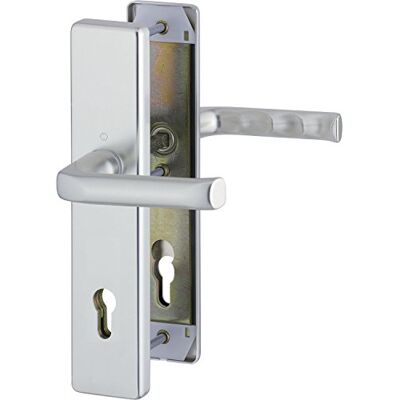 HOPPE hogar Puerta Puerta manillas London – ö de Norma Distancia 88 mm, anodizado en plata, placa larga Cilindro de perfil, para grosor de la puerta 62 – 72 mm, sin cilindros, verificación de protección: RC2 según EN 1906, 1 pieza Seguridad Cerraduras HOPPE hogar Puerta Puerta manillas London – ö de Norma Distancia 88 mm, anodizado en plata, placa larga Cilindro de perfil, para grosor de la puerta 62 – 72 mm, sin cilindros, verificación de protección: RC2 según EN 1906, 1 pieza Seguridad Cerraduras