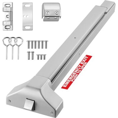 VEVOR Barra de Empuje para Puerta de Emergencia Longitud de 711 mm, Barra Antipánico Comercial para Puerta de Salida de Emergencia, Dispositivo de Salida Antipánico, para Escuela Banco Tienda Hospital VEVOR Barra de Empuje para Puerta de Emergencia Longitud de 711 mm, Barra Antipánico Comercial para Puerta de Salida de Emergencia, Dispositivo de Salida Antipánico, para Escuela Banco Tienda Hospital