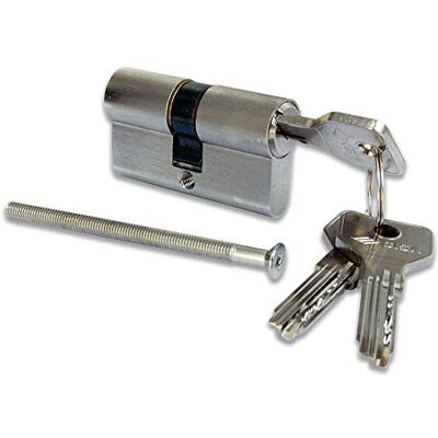 Cisa 0E300-06-0-12 Cilindro niquelado mm 60 27 x 33 Cisa 0E300-06-0-12 Cilindro niquelado mm 60 27 x 33