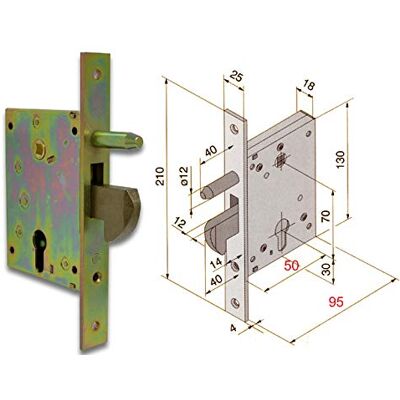 Cisa 41230-78-2 Cerradura para puerta izquierda Cisa 41230-78-2 Cerradura para puerta izquierda