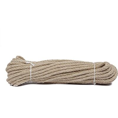 La cordeline Cuerda Cableada de cáñamo- Diámetro: 10 mm 10 m La cordeline Cuerda Cableada de cáñamo- Diámetro: 10 mm 10 m