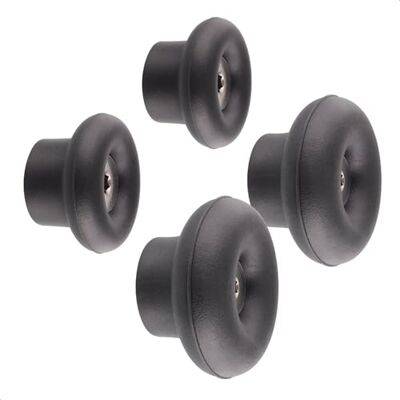 WAGNER hooks4home Gancho de pared de diseño DOT 4pcs. set Ø38 x 24 mm, Ø50 x 30 mm, plástico y acero galvanizado, negro 17020024 WAGNER hooks4home Gancho de pared de diseño DOT 4pcs. set Ø38 x 24 mm, Ø50 x 30 mm, plástico y acero galvanizado, negro 17020024