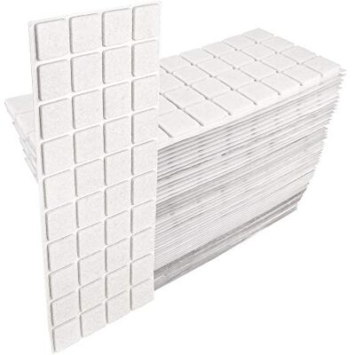 Adsamm ® / 2000 x deslizantes de Fieltro autoadhesivos/Blanco / 25x25 mm/Cuadrado/Deslizantes de Fieltro para Muebles de 3,5 mm de Grosor/Deslizantes para Muebles y Suelos Adsamm ® / 2000 x deslizantes de Fieltro autoadhesivos/Blanco / 25x25 mm/Cuadrado/Deslizantes de Fieltro para Muebles de 3,5 mm de Grosor/Deslizantes para Muebles y Suelos