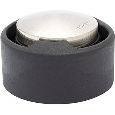 WAGNER Tope para la Puerta y Pared Adhesivo SCREW OR GLUE, Tope de Puerta Parachoques Ø 52 x 30 mm, Óptica Acero Inoxidable, Goma Termoplástica, para Adherir y Atornillar, Diseño Premiado – WAGNER Tope para la Puerta y Pared Adhesivo SCREW OR GLUE, Tope de Puerta Parachoques Ø 52 x 30 mm, Óptica Acero Inoxidable, Goma Termoplástica, para Adherir y Atornillar, Diseño Premiado –
