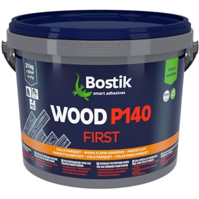 Bostik WOOD P140 FIRST Color Roble, Adhesivo de Poliuretano Monocomponente para Parquets, Fácil Aplicación, Aplicable sobre Suelos Radiantes, Tráfico en 24 h, Interior, Bote 21 kg (3 uds de 7 kg) Bostik WOOD P140 FIRST Color Roble, Adhesivo de Poliuretano Monocomponente para Parquets, Fácil Aplicación, Aplicable sobre Suelos Radiantes, Tráfico en 24 h, Interior, Bote 21 kg (3 uds de 7 kg)